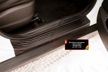 Накладки порогов в дверной проем на RA Hyundai Creta GS дорестайлинг (2015-2019)  (Передние)