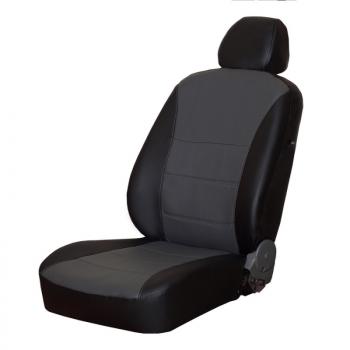 Чехлы на сиденья (экокожа) ПЕТРОВ Орегон Hyundai Creta SU (2021-2024)  (черный/серый)