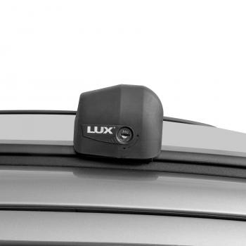 13 597 р. Багажник сборе на низкие рейлинги LUX BRIDGE  Hyundai Creta  SU (2021-2024) (дуги аэро-трэвэл, черный, 99/99 см)  с доставкой в г. Калуга. Увеличить фотографию 3