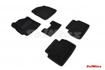 Комплект 3D ковриков в салон (ворсовые / чёрные) Seintex Hyundai (Хюндаи) Elantra (Элантра)  AD (2016-2020) AD дорестайлинг, рестайлинг