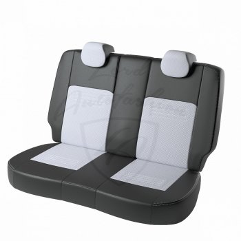 8 749 р. Чехлы для сидений Lord Autofashion Турин (экокожа)  Hyundai Elantra  AD (2016-2019) (Чёрный, вставка белая)  с доставкой в г. Калуга. Увеличить фотографию 2