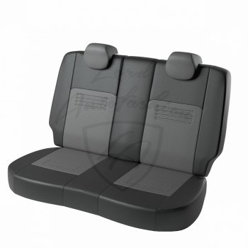 8 749 р. Чехлы для сидений Lord Autofashion Турин (экокожа)  Hyundai Elantra  AD (2016-2020) (Черный, вставка серая)  с доставкой в г. Калуга. Увеличить фотографию 2