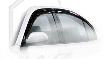 2 079 р. Дефлектора окон CA-Plastiс (ТагАЗ) Hyundai Elantra XD седан дорестайлинг (2000-2003) (Classic полупрозрачный, Без хром.молдинга, Крепление только на скотч)  с доставкой в г. Калуга. Увеличить фотографию 1