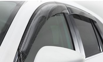 2 259 р. Дефлектора окон CA-Plastic  Hyundai Elantra  CN7 (2020-2024) (Серия Art черная)  с доставкой в г. Калуга. Увеличить фотографию 1