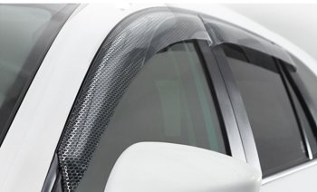 2 259 р. Дефлектора окон CA-Plastic  Hyundai Elantra  CN7 (2020-2024) (Серия Art графит)  с доставкой в г. Калуга. Увеличить фотографию 1