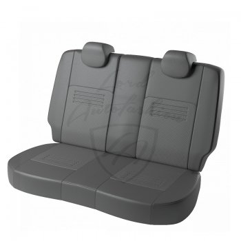 8 749 р. Чехлы для сидений Lord Autofashion Турин (экокожа)  Hyundai Elantra  XD (2000-2014) (Серый, вставка Серая)  с доставкой в г. Калуга. Увеличить фотографию 2