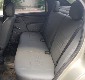 8 749 р. Чехлы для сидений Lord Autofashion Турин (экокожа)  Hyundai Elantra  XD (2000-2014) (Серый, вставка Серая)  с доставкой в г. Калуга. Увеличить фотографию 4