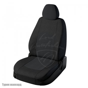 4 699 р. Чехлы для сидений Lord Autofashion Турин (жаккард) Hyundai Elantra XD (ТагАЗ) седан (2008-2014) (Черный, вставка Вега)  с доставкой в г. Калуга. Увеличить фотографию 1