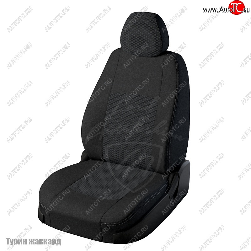 4 699 р. Чехлы для сидений Lord Autofashion Турин (жаккард)  Hyundai Elantra  XD (2008-2014) (Черный, вставка Вега)  с доставкой в г. Калуга