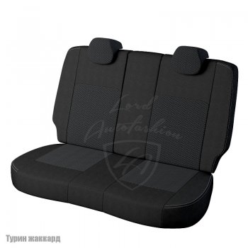 4 699 р. Чехлы для сидений Lord Autofashion Турин (жаккард) Hyundai Elantra XD (ТагАЗ) седан (2008-2014) (Черный, вставка Вега)  с доставкой в г. Калуга. Увеличить фотографию 2