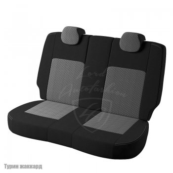 4 699 р. Чехлы для сидений Lord Autofashion Турин (жаккард) Hyundai Elantra HD (2006-2011) (Черный, вставка Люкс-94)  с доставкой в г. Калуга. Увеличить фотографию 2