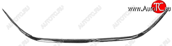 1 559 р. Молдинг переднего бампера SAT (хром)  Hyundai Elantra  MD (2010-2013) (Неокрашенный)  с доставкой в г. Калуга