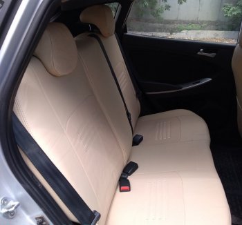 6 599 р. Чехлы для сидений Lord Autofashion Турин (экокожа)  Hyundai Elantra  MD (2010-2016) (Бежевый, вставка Бежевая)  с доставкой в г. Калуга. Увеличить фотографию 4