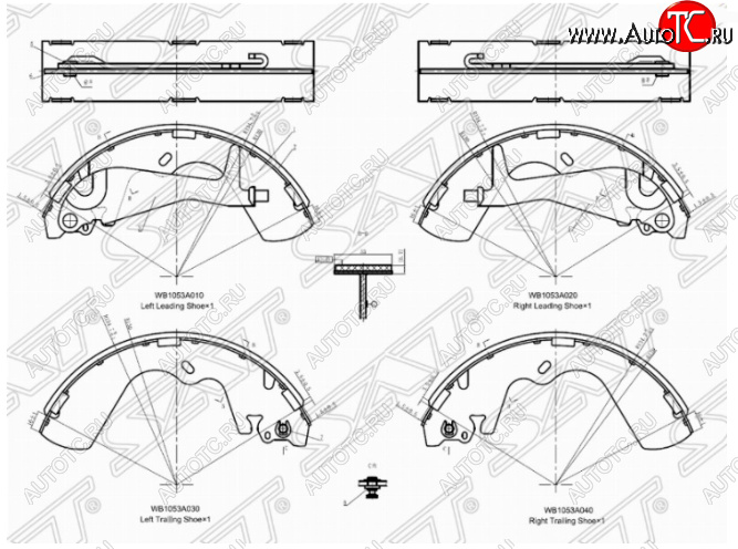 2 499 р. Комплект задних тормозных колодок SAT  Hyundai Galloper - Starex/H1  A1  с доставкой в г. Калуга