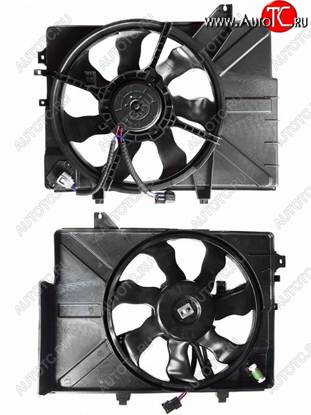4 399 р. Вентилятор радиатора в сборе SAT  Hyundai Getz  TB (2002-2005)  с доставкой в г. Калуга