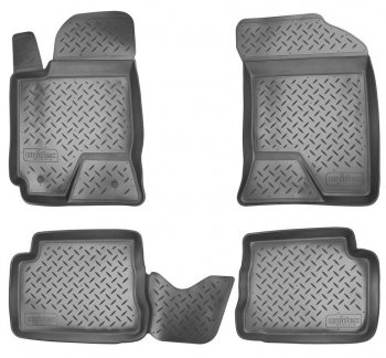 1 849 р. Комплект салонных ковриков Norplast Unidec  Hyundai Getz  TB (2002-2010) (Цвет: черный)  с доставкой в г. Калуга. Увеличить фотографию 1