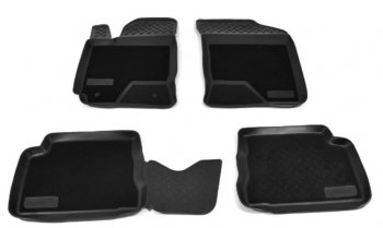 Комплект комбинированых ковриков в салон с повышенной износостойкостью Unidec (полиуретан, текстиль) Hyundai Getz TB хэтчбэк 5 дв. дорестайлинг (2002-2005)  (Черный)