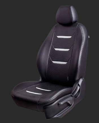 Чехлы для сидений Lord Autofashion Турин 2 (экокожа, спинка 40/60, 3 Г-образных подголовника) Hyundai Getz TB хэтчбэк 5 дв. рестайлинг (2005-2010)