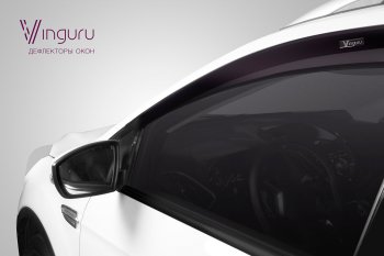 989 р. Дефлектора окон Vinguru (2 шт.)  Hyundai HD-120 - HD-250  с доставкой в г. Калуга. Увеличить фотографию 2