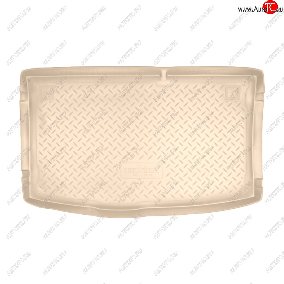 1 499 р. Коврик багажника Norplast Unidec  Hyundai i20  1 PB (2008-2015) (Цвет: бежевый)  с доставкой в г. Калуга