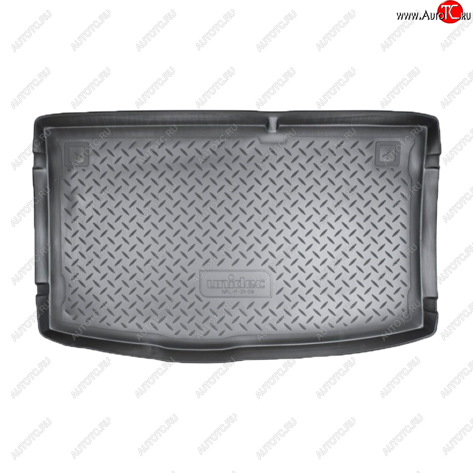 1 199 р. Коврик в багажник Norplast Unidec  Hyundai i20  1 PB (2008-2015) (Цвет: черный)  с доставкой в г. Калуга