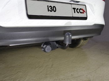 11 549 р. Фаркоп (тягово-сцепное устройство) TCC  Hyundai I30  3 PD (2017-2020) (Сталь с полимерным покрытием, тип А)  с доставкой в г. Калуга. Увеличить фотографию 1