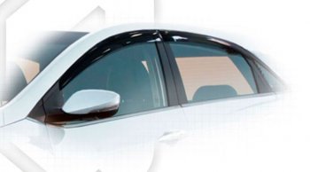 1 989 р. Дефлектора окон CA-Plastiс Hyundai I30 2 GD дорестайлинг, хэтчбэк 5 дв. (2011-2015) (Classic полупрозрачный, Без хром.молдинга)  с доставкой в г. Калуга. Увеличить фотографию 1