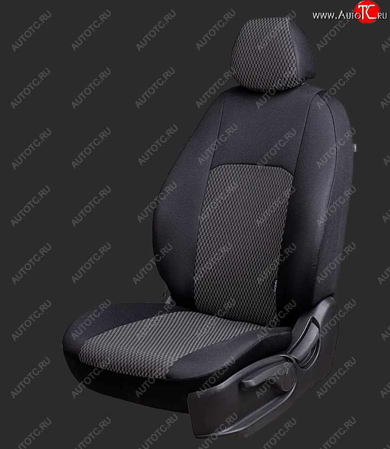 6 499 р. Чехлы для сидений Lord Autofashion Дублин (жаккард, спинка 40/60+подлокотник+отд. бок, 3 Г-образных подголовника)  Hyundai I40  1 VF (2011-2019) (Черный, вставка Прямоугольник черный)  с доставкой в г. Калуга