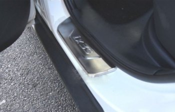 879 р. Накладки на порожки дверного проёма WINBO Hyundai IX35 1 LM дорестайлинг (2009-2013)  с доставкой в г. Калуга. Увеличить фотографию 2