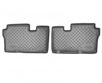 929 р. Комплект салонных ковриков Norplast Unidec (3-ий ряд)  Hyundai IX55 (2008-2012) (Цвет: черный)  с доставкой в г. Калуга. Увеличить фотографию 1