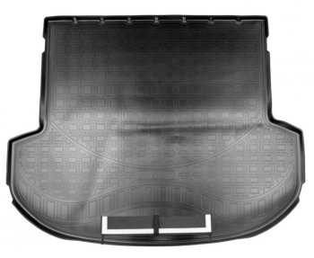 3 099 р. Коврик в багажник Norplast (5 мест)  Hyundai Santa Fe  4 TM (2018-2024) (Черный с фартуком)  с доставкой в г. Калуга. Увеличить фотографию 1