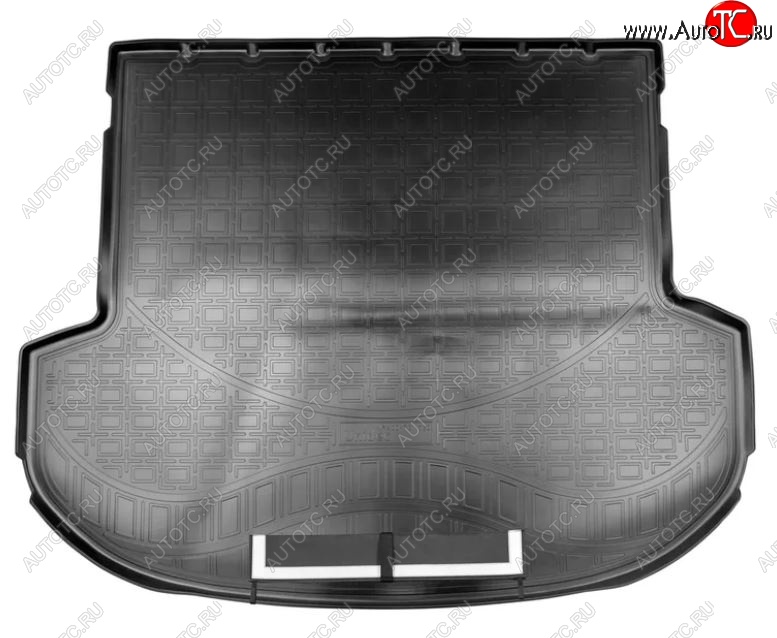 3 099 р. Коврик в багажник Norplast (5 мест)  Hyundai Santa Fe  4 TM (2018-2024) (Черный с фартуком)  с доставкой в г. Калуга