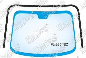 2 999 р. Молдинг лобового стекла FlexLine  Hyundai Santa Fe  2 CM (2006-2012)  с доставкой в г. Калуга. Увеличить фотографию 1
