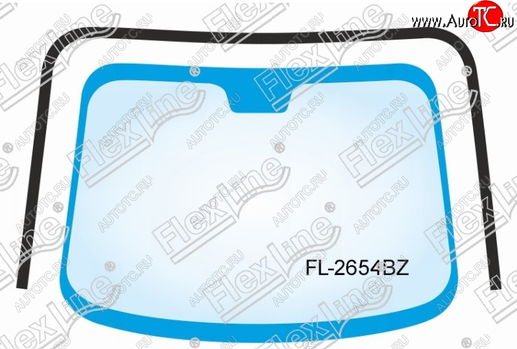 2 999 р. Молдинг лобового стекла FlexLine  Hyundai Santa Fe  2 CM (2006-2012)  с доставкой в г. Калуга
