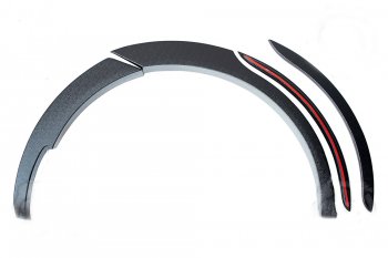 2 999 р. Расширитель арки RA (15 мм, задний правый)  Hyundai Santa Fe  2 CM (2009-2012) (Поверхность шагрень)  с доставкой в г. Калуга. Увеличить фотографию 2