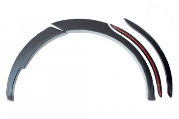 2 999 р. Расширитель арки RA (15 мм, задний правый)  Hyundai Santa Fe  2 CM (2009-2012) (Поверхность глянец под покраску, Неокрашенный)  с доставкой в г. Калуга. Увеличить фотографию 2