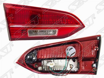 2 499 р. Левый фонарь в крышку багажника SAT  Hyundai Santa Fe  3 DM (2012-2016)  с доставкой в г. Калуга. Увеличить фотографию 1