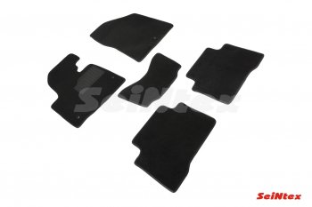 2 599 р. Комплект ворсовых ковриков в салон Seintex  Hyundai Santa Fe  3 DM (2012-2019)  с доставкой в г. Калуга. Увеличить фотографию 1