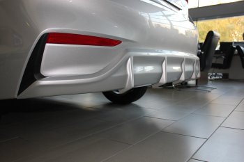 4 999 р. Накладка заднего бампера Автократ  Hyundai Solaris  2 (2017-2020) (Неокрашенная)  с доставкой в г. Калуга. Увеличить фотографию 2