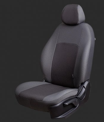 Чехлы для сидений Lord Autofashion Дублин (жаккард, спинка 60/40, 3 Г-образных подголовника) Hyundai Solaris 2 HCR рестайлинг (2020-2022)