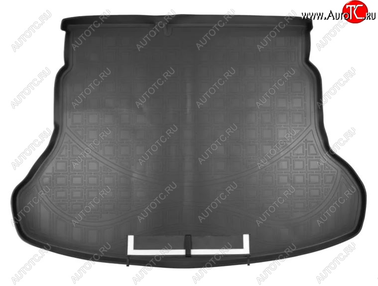 2 799 р. Коврик в багажник Norplast  Hyundai Solaris  2 (2017-2022) (Черный с фартуком)  с доставкой в г. Калуга