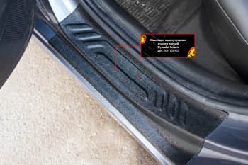 Накладки порогов в дверной проем на RA Hyundai Solaris 2 HCR дорестайлинг (2017-2020)  (Задние)