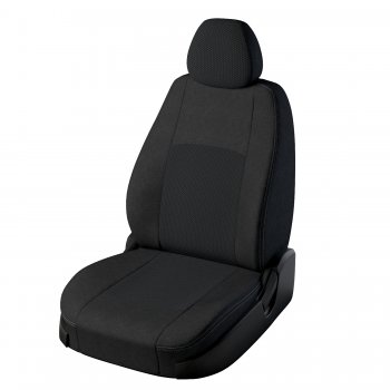4 899 р. Чехлы для сидений Lord Autofashion Турин (жаккард) Hyundai Solaris 1 хэтчбек RBr дорестайлинг (2010-2014) (Чёрный, вставка Эльбрус)  с доставкой в г. Калуга. Увеличить фотографию 1