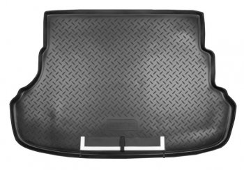 2 799 р. Коврик в багажник Norplast Unidec  Hyundai Solaris  1 седан (2010-2017) (Черный с фартуком)  с доставкой в г. Калуга. Увеличить фотографию 1