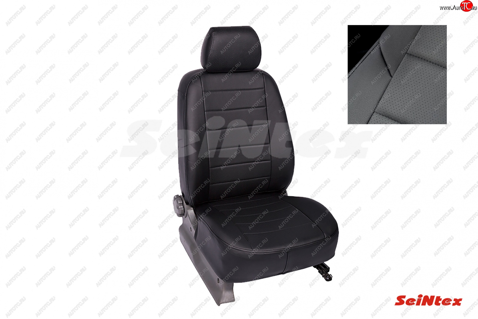 6 249 р. Чехлы для сидений Seintex (экокожа)  Hyundai Sonata  LF (2014-2017) (Черный)  с доставкой в г. Калуга