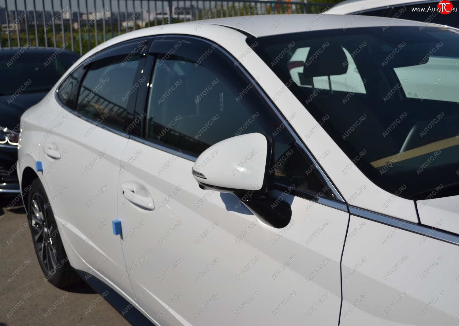 2 599 р. Дефлектора окон SIM  Hyundai Sonata  DN8 (2019-2024)  с доставкой в г. Калуга
