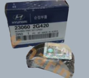 989 р. Вкладыш шатуна 23060-2G420  Hyundai Sonata  YF (2009-2014)  с доставкой в г. Калуга. Увеличить фотографию 1