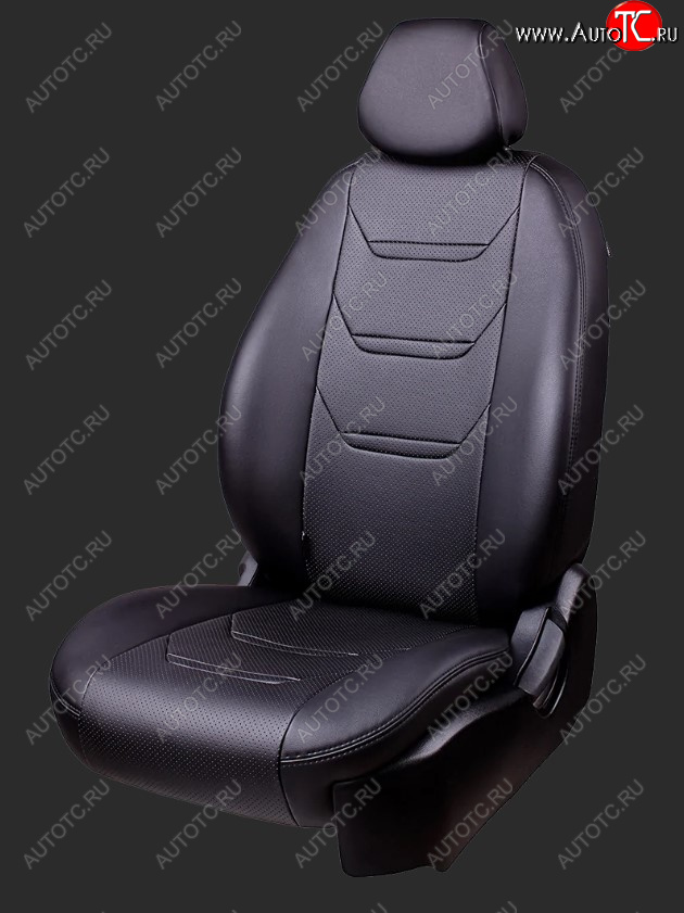 8 699 р. Чехлы для сидений Lord Autofashion Турин 2 (экокожа, спинка 40/60, подлокотник, 2 П- и 3 Г-образных подголовника)  Hyundai Tucson  3 TL (2015-2021) (Черный, вставка черная и черная, строчка черная)  с доставкой в г. Калуга