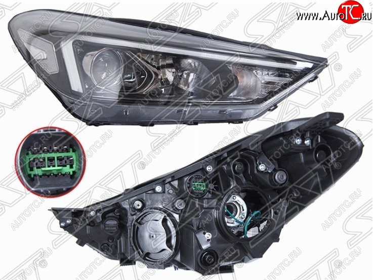 27 999 р. Правая передняя фара SAT (LED)  Hyundai Tucson  TL (2018-2021) рестайлинг  с доставкой в г. Калуга