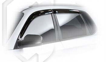 2 169 р. Дефлектора окон CA-Plastiс  Hyundai Tucson  1 JM (2004-2010) (Classic полупрозрачный, Без хром.молдинга)  с доставкой в г. Калуга. Увеличить фотографию 1